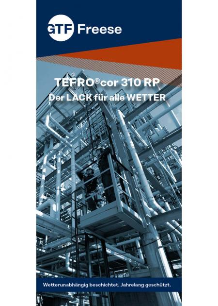 Deckblatt TEFROcor 310 RP Stahlbau