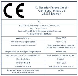 CE Kennzeichen PMBC F viertel